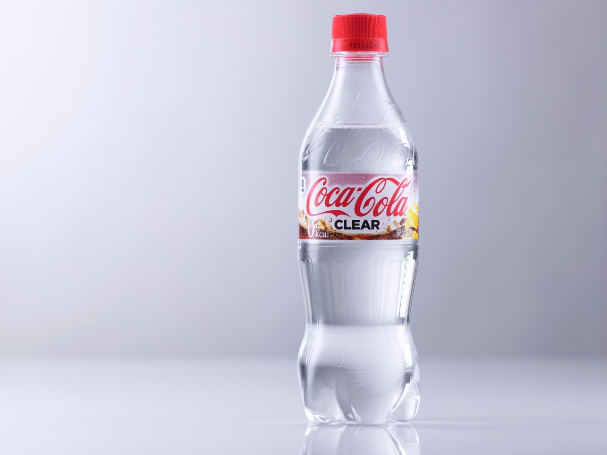 Bottle of Coca Cola Clear