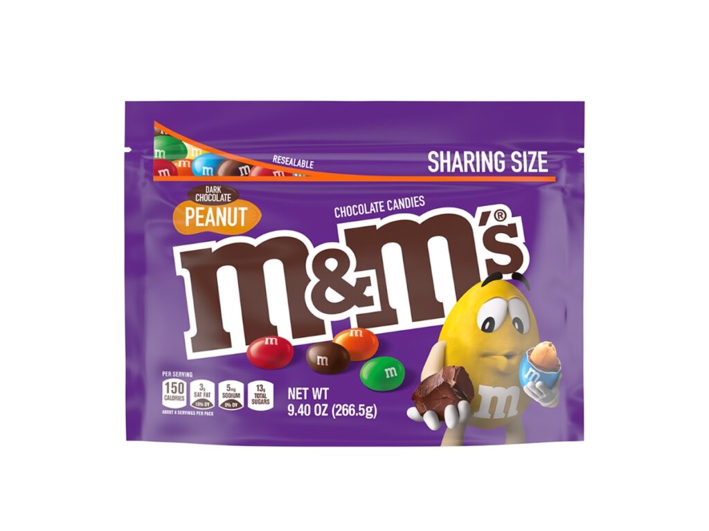272.2g Bag Dark Chocolate Mint Flavour M&Ms MNMs m and ms