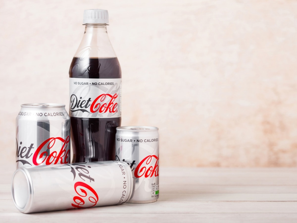 Diet Coke in Can and Bottle