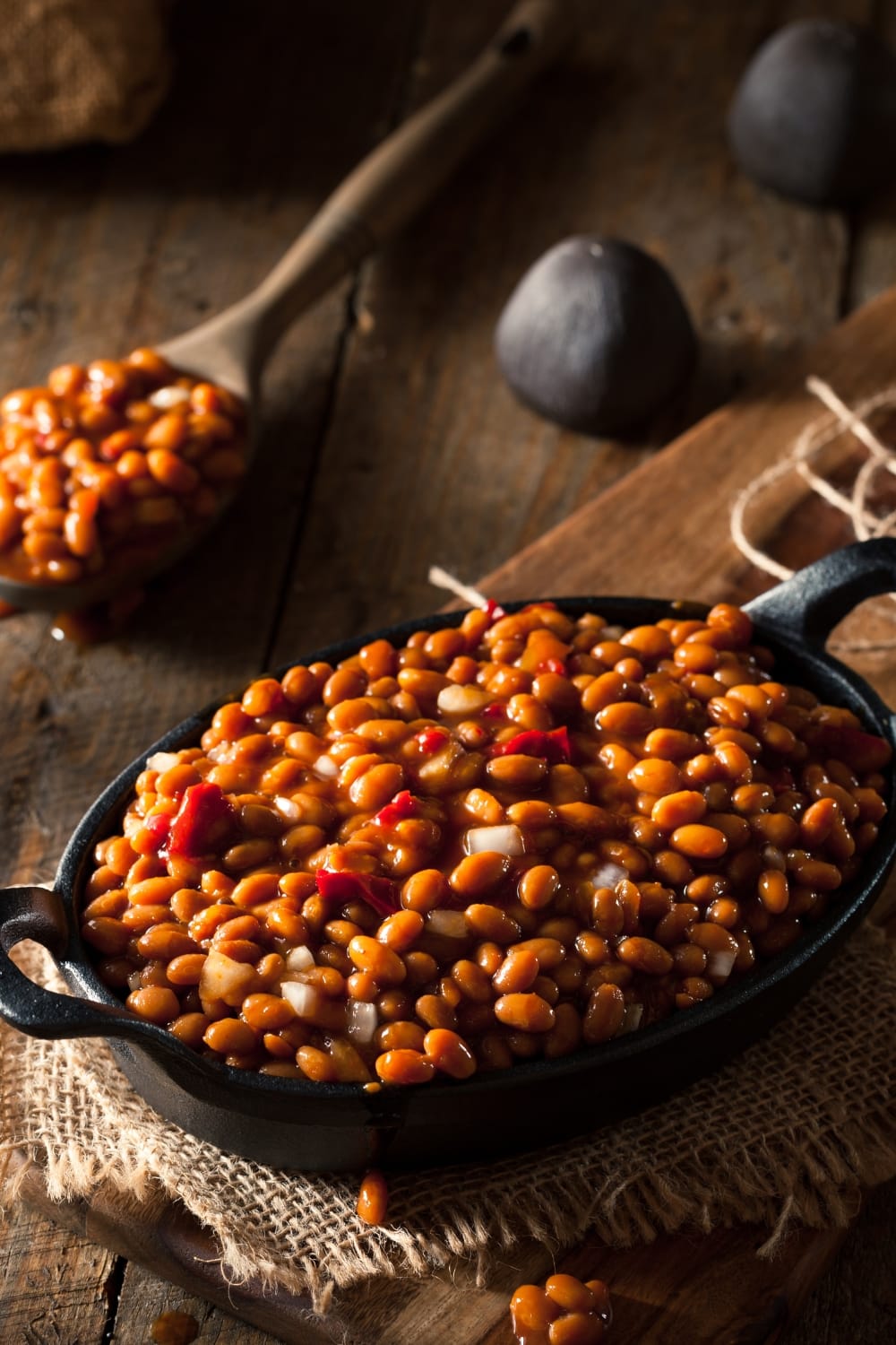 Newly Cooked Grandma Brown's Baked Beans
