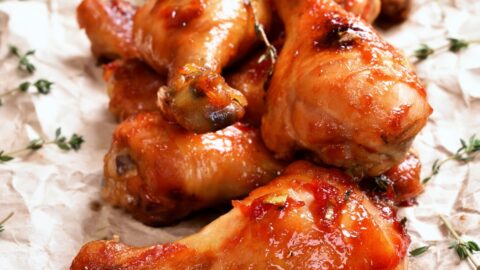 Homemade Chicken Leg Drumsticks with BBQ Sauce
