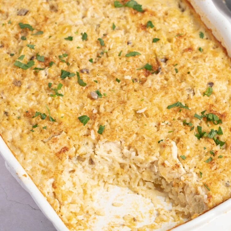 Chicken and Rice Casserole (Old-Fashioned Recipe) - Insanely Good