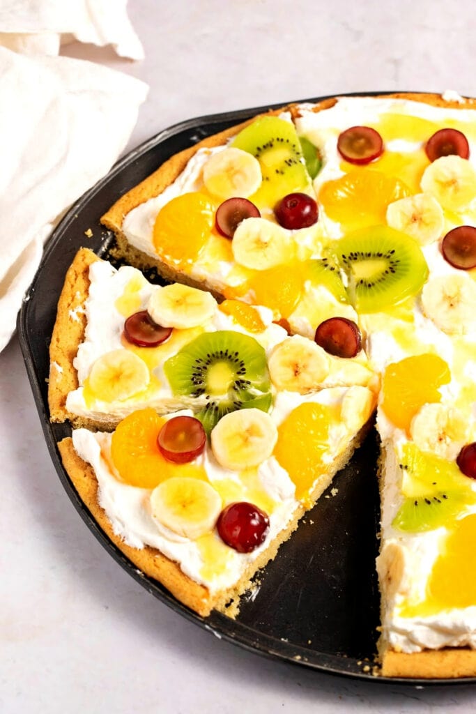 Homemade Fruit Pizza with Store Bought Cookie Crust