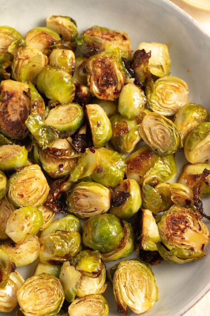 Homemade Honey Sriracha Brussels Sprouts