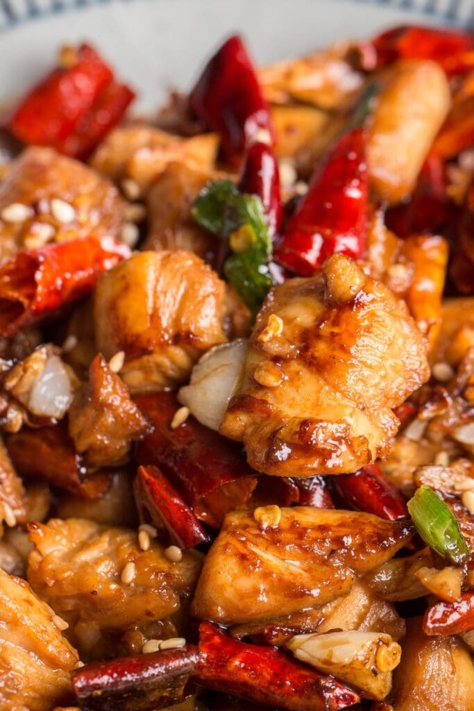 Homemade Kung Pao Chicken with Chili