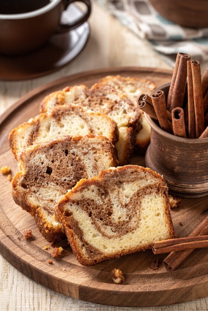 Homemade Sliced Cinnamon Swirl Loaf