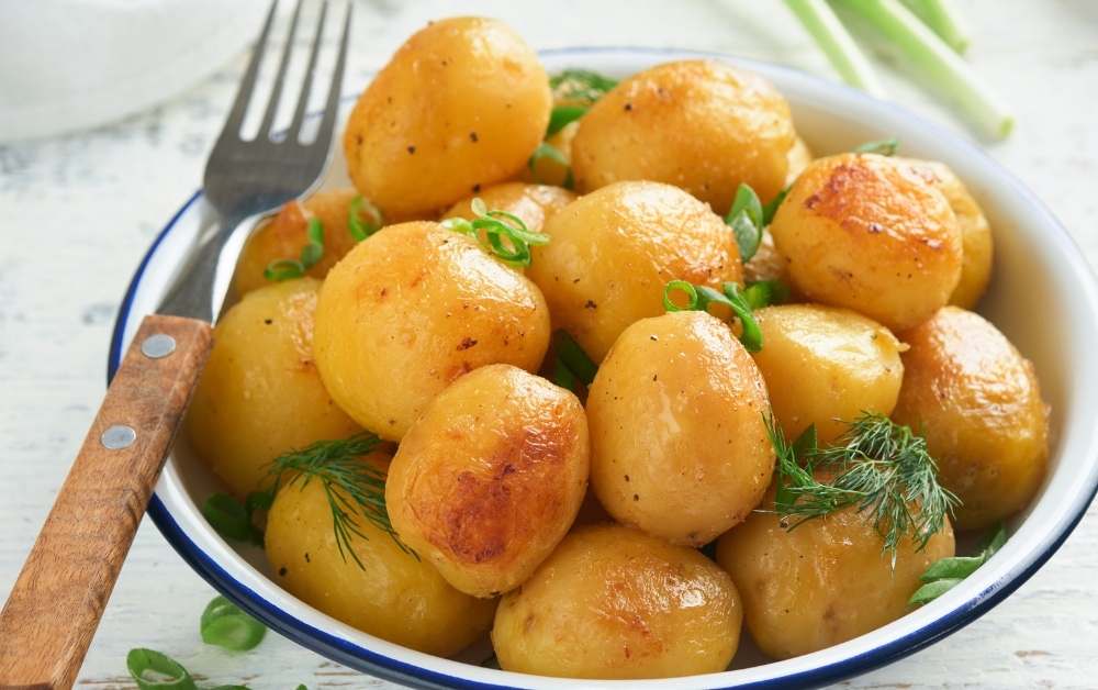 A Bowl of Syracuse Potatoes with Herbs