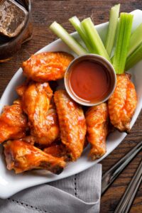 Homemade Buffalo Chicken Wings with Sauce