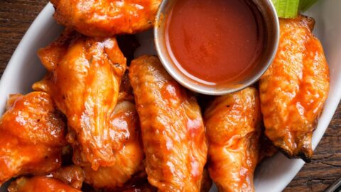Homemade Buffalo Chicken Wings with Sauce