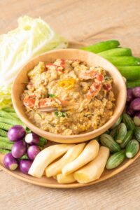 Homemade Crab Dip with Vegetables
