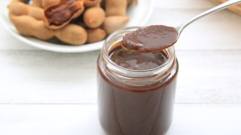 Homemade Tamarind Paste in a Jar