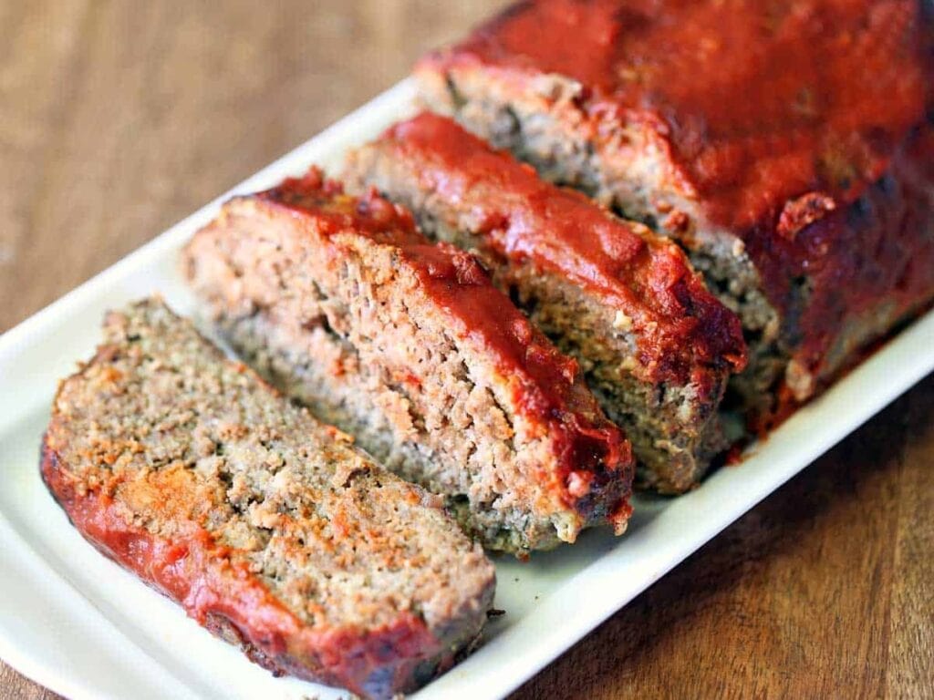 Keto Meatloaf with Almond Flour and Parmesan 