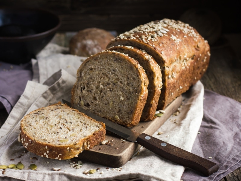 Sliced Homemade Multigrain Bread
