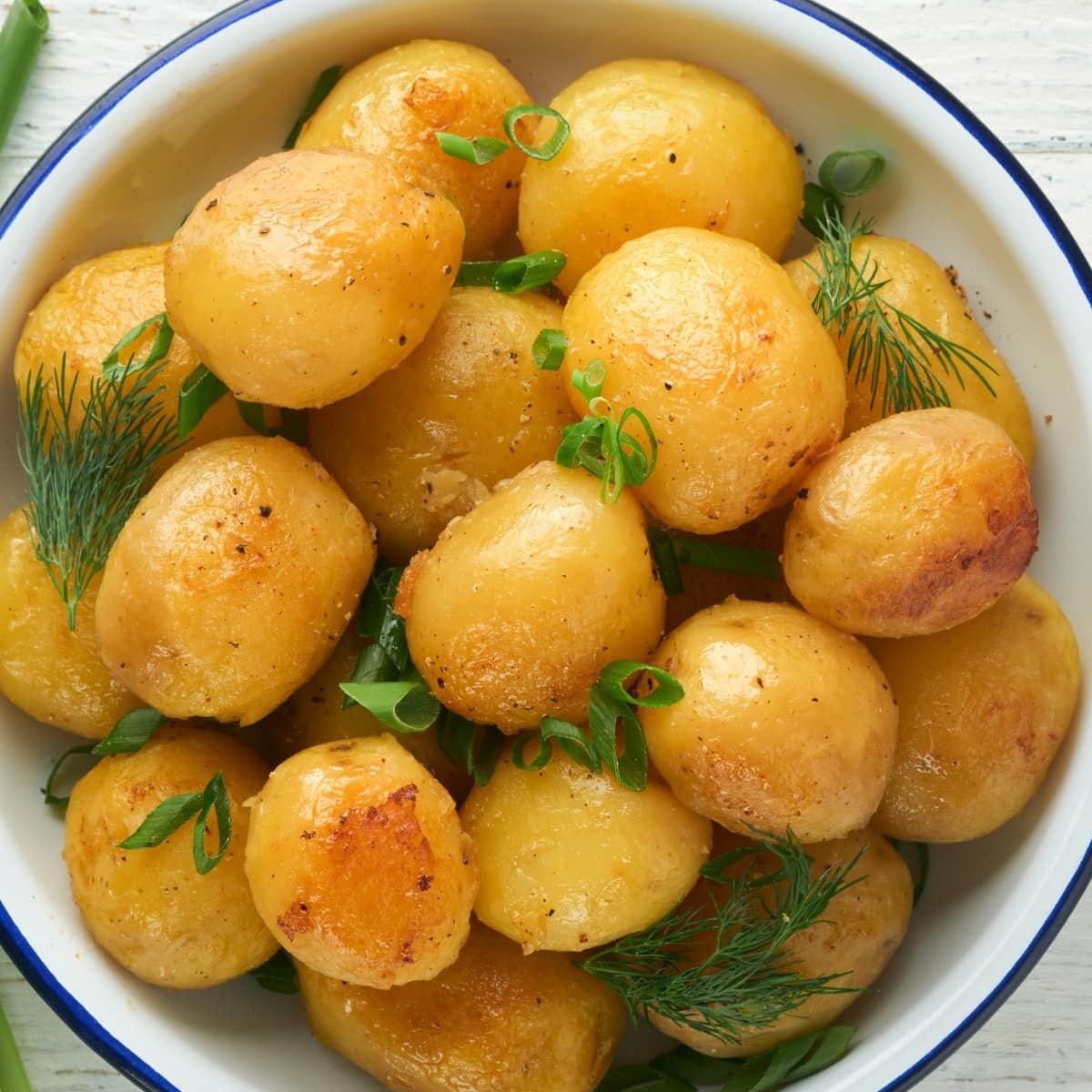 Syracuse Salt Potatoes on a  Bowl With Herbs