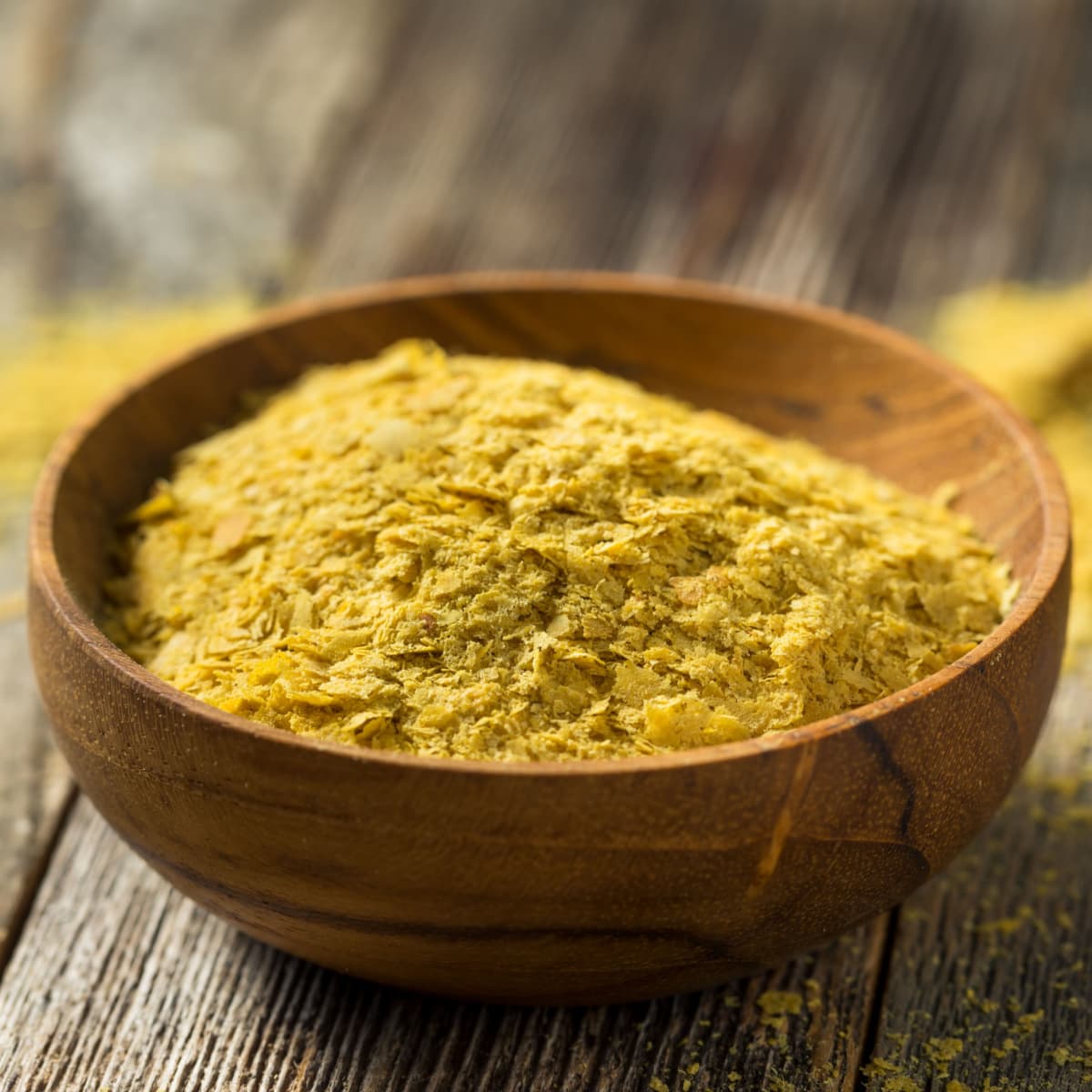 Raw Yellow Organic Nutritional Yeast in a Bowl