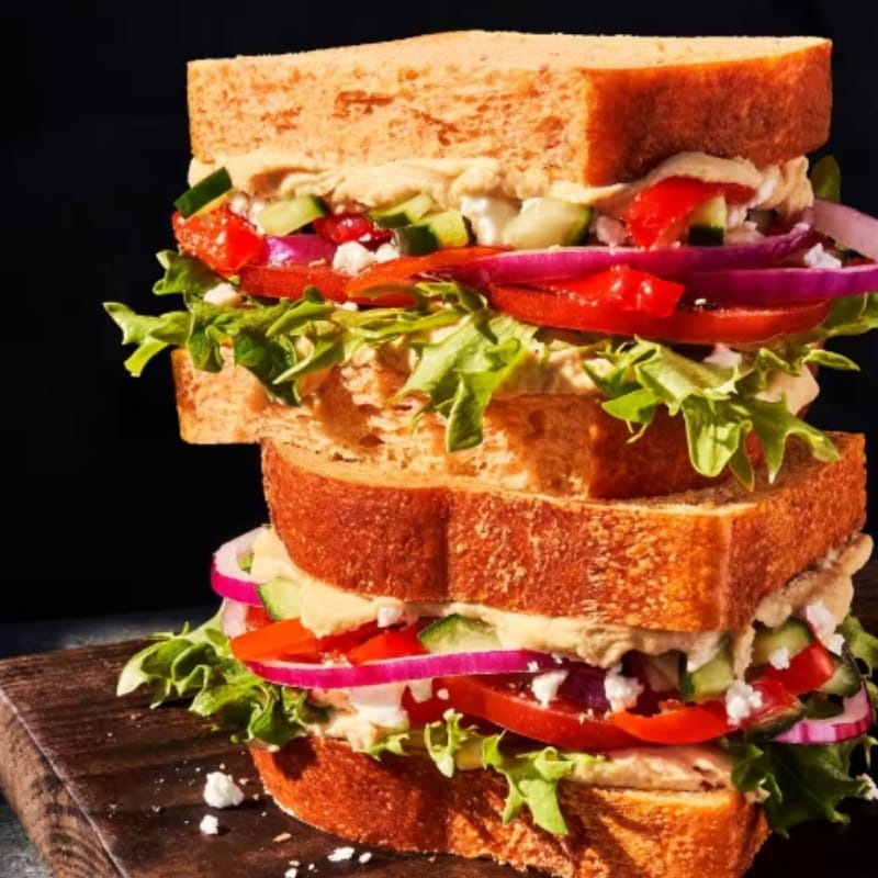 Panera Bread Mediterranean Veggie Sandwich