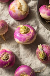 Raw Organic Purple Turnips