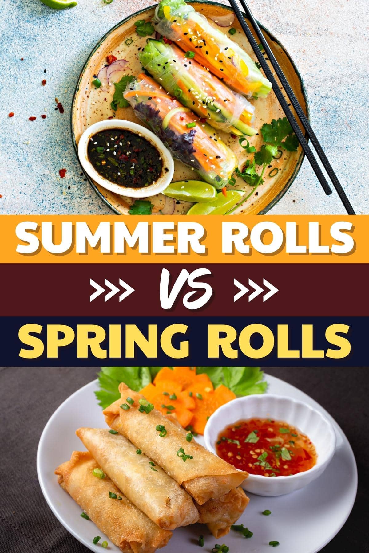 Summer Rolls vs. Spring Rolls (What’s the Difference?) - Insanely Good