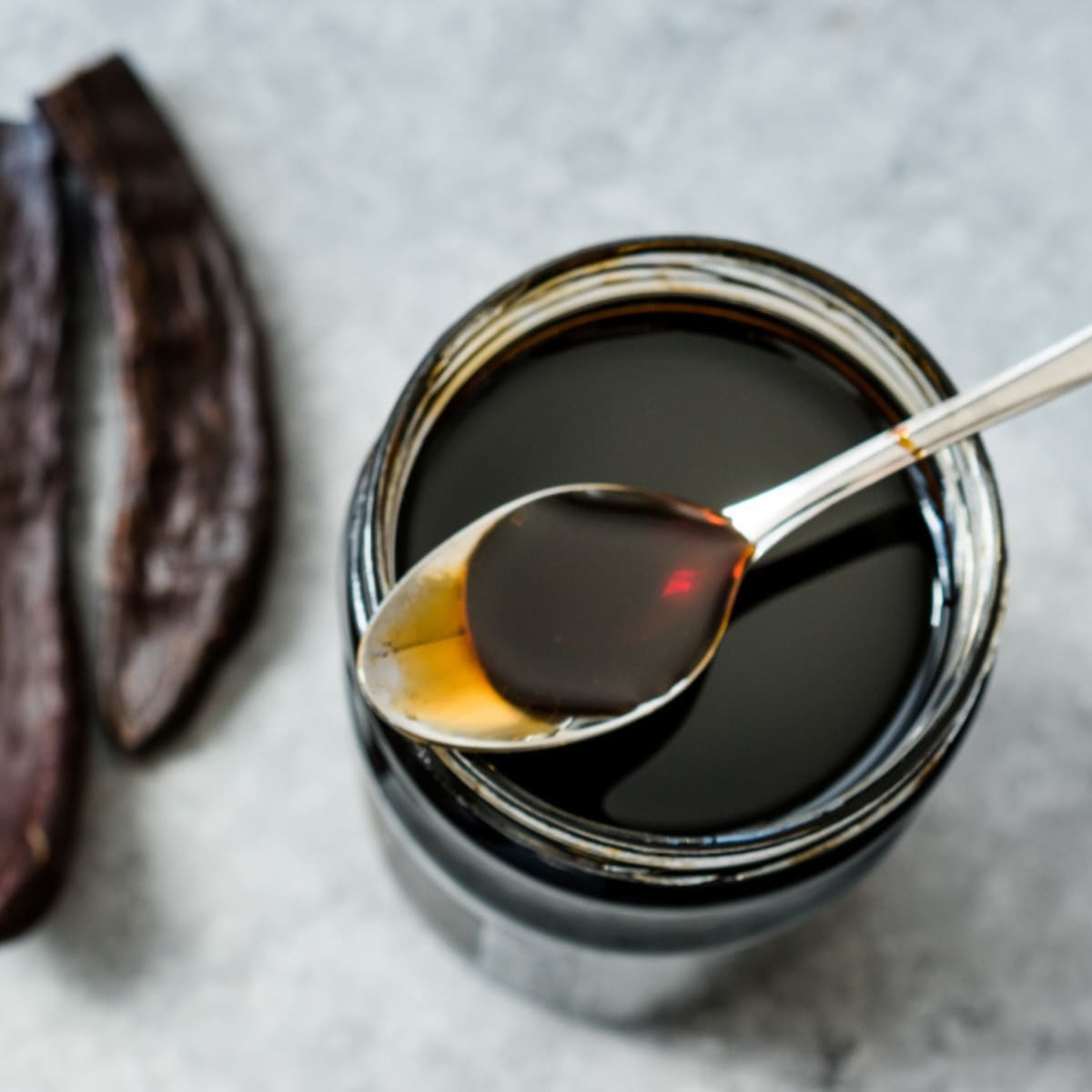 Jar of Dark Molasses Syrup 