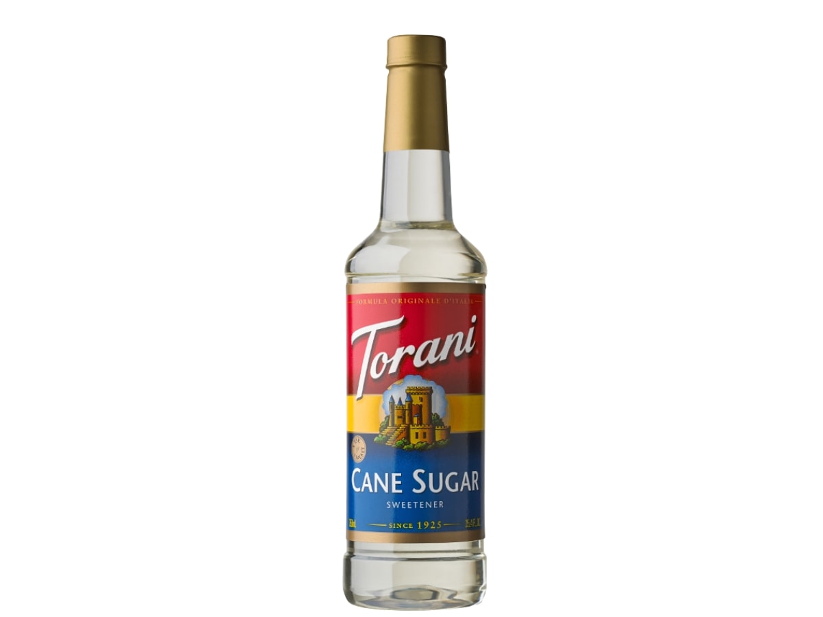 Bottle of Torani Cane Sugar Sweetener