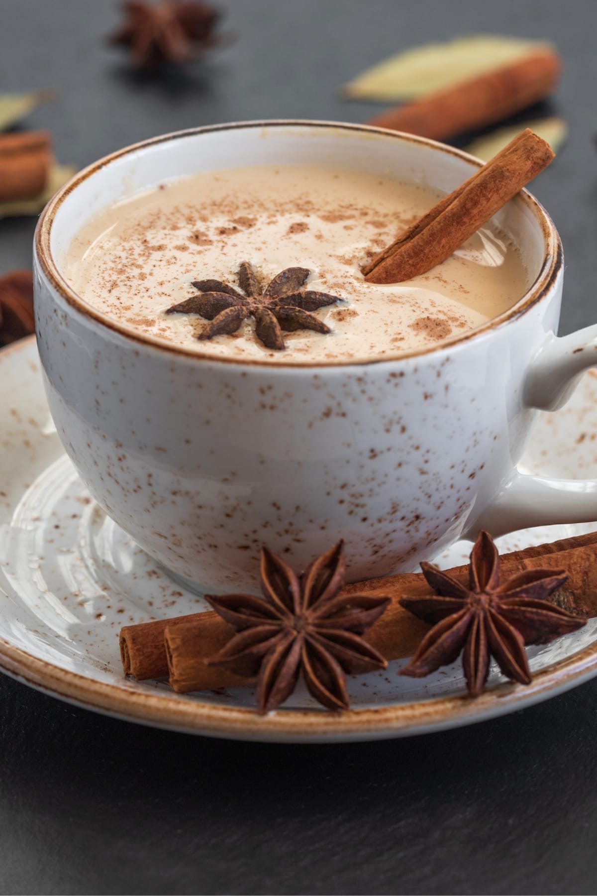 A Cup of Chai Tea with Cinnamon