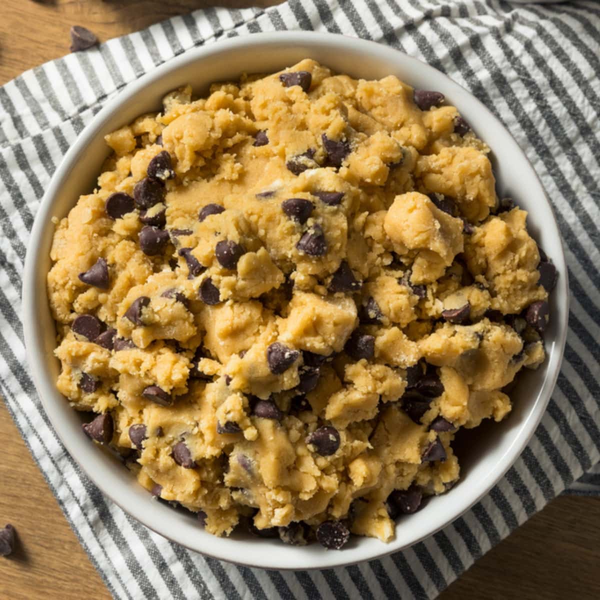 Bowl of Cottage Cheese Cookie Dough