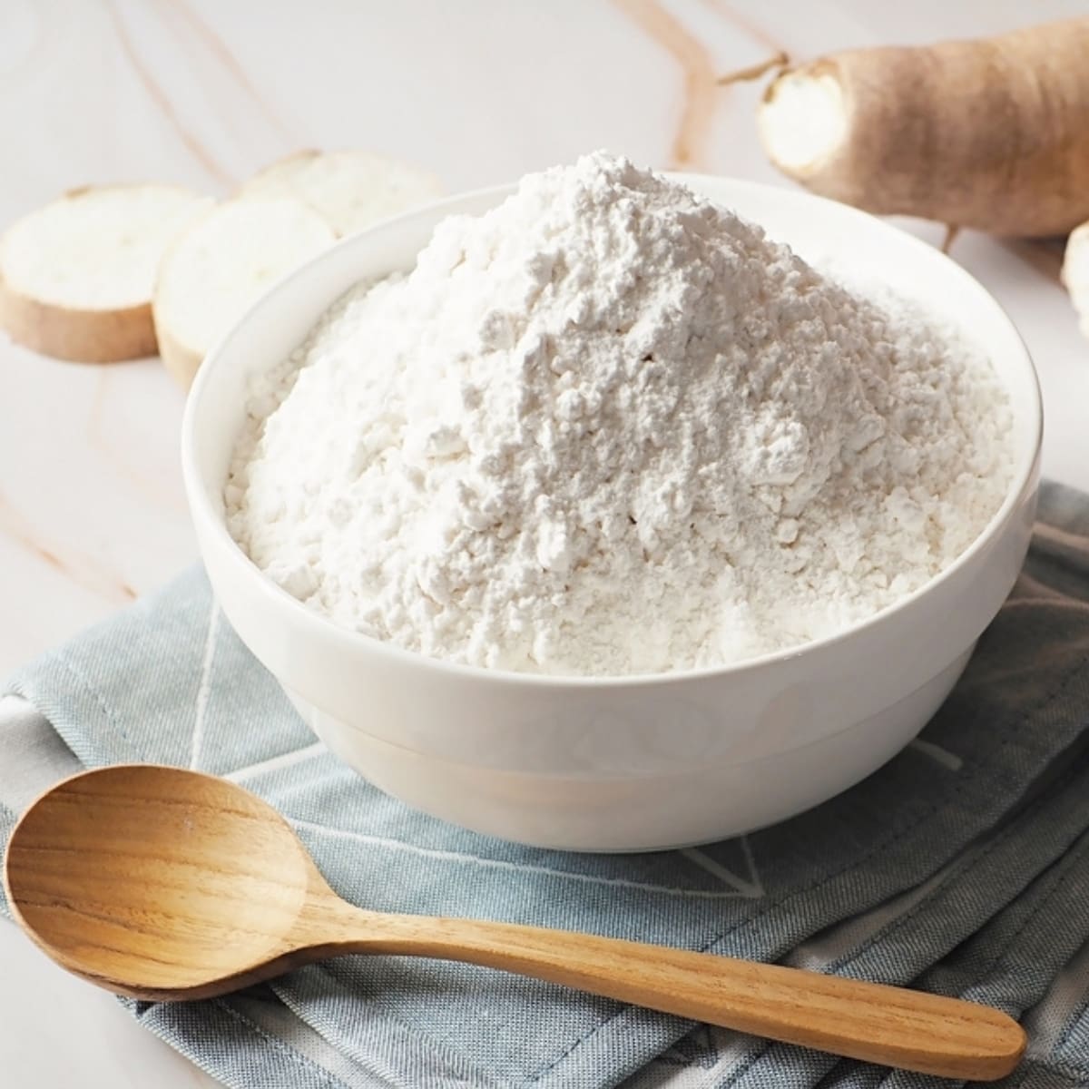 Raw Organic Cassava Flour in a Bowl