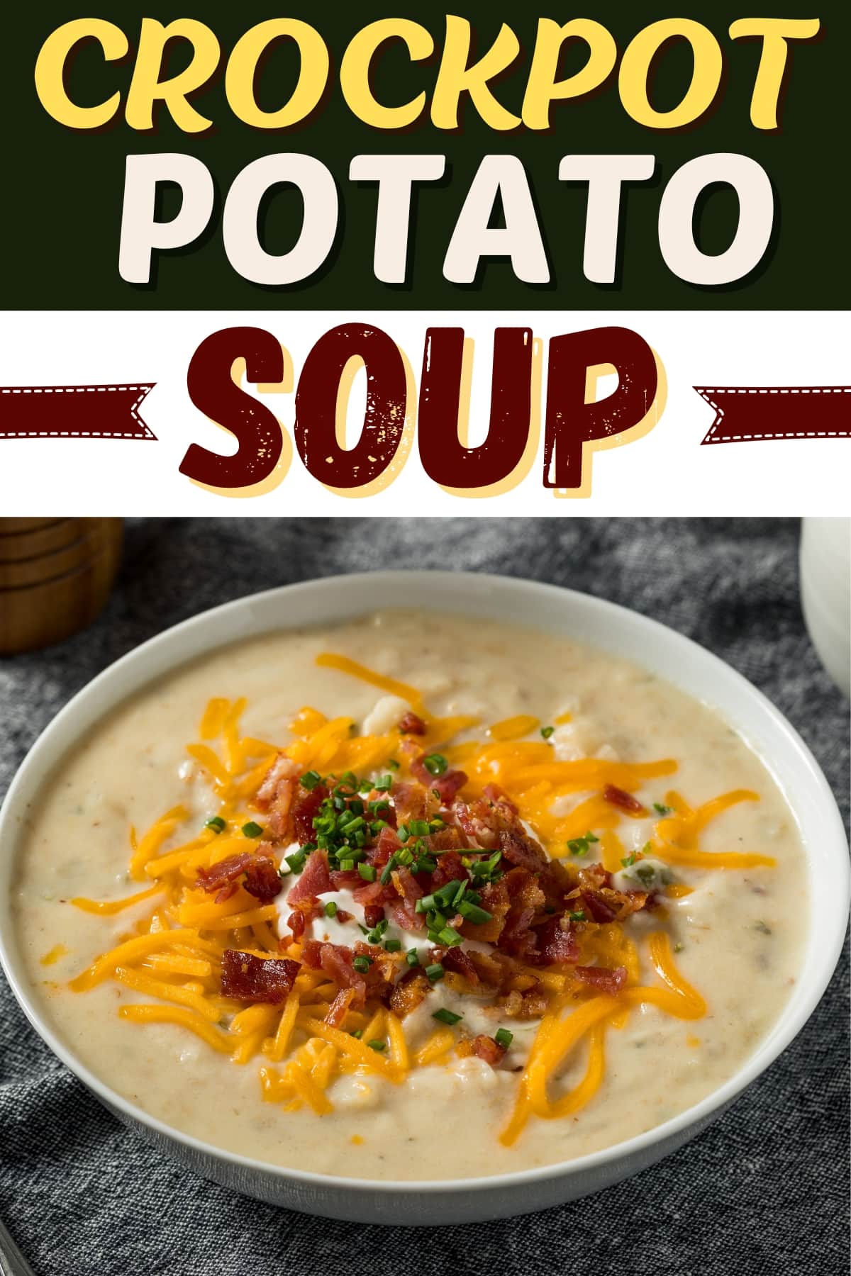 Easy Crockpot Potato Soup to Put on Repeat - Insanely Good