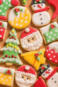 Eggless Christmas Sugar Cookies