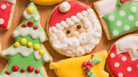 Eggless Christmas Sugar Cookies
