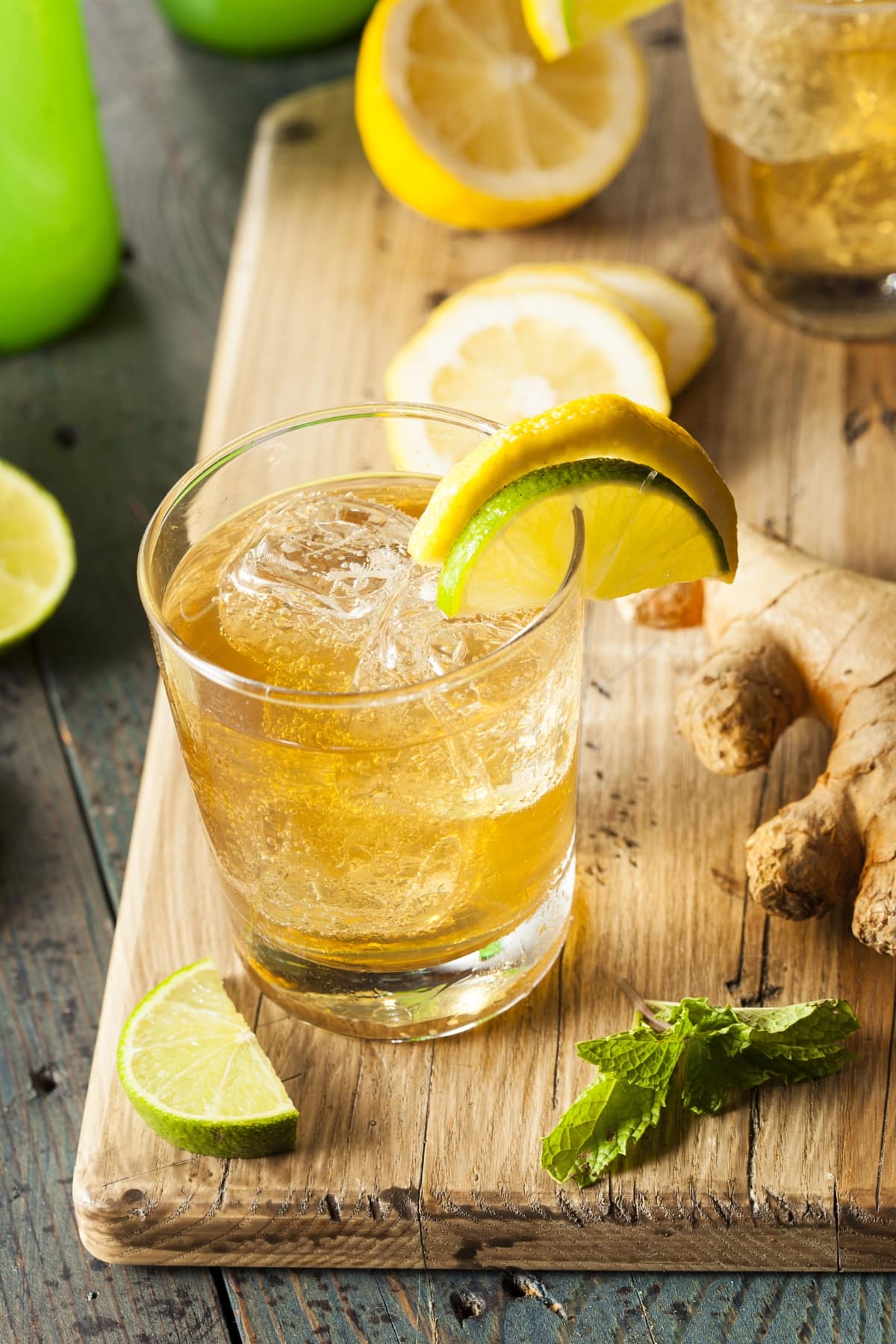 Homemade Ginger Ale with Lime