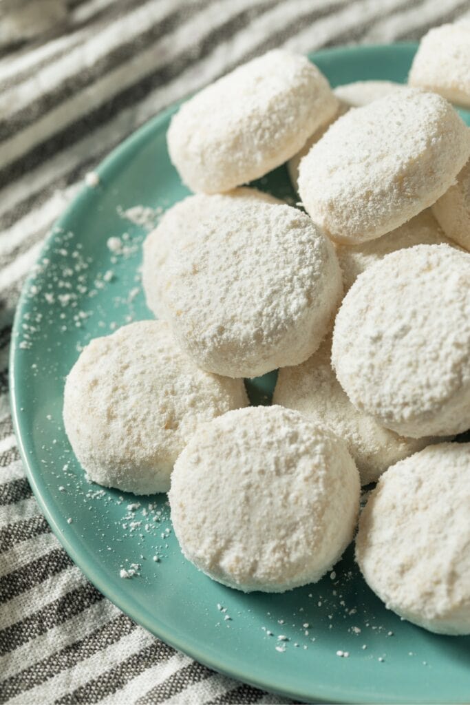 Homemade Mexican Wedding Cookies Ready to Eat
