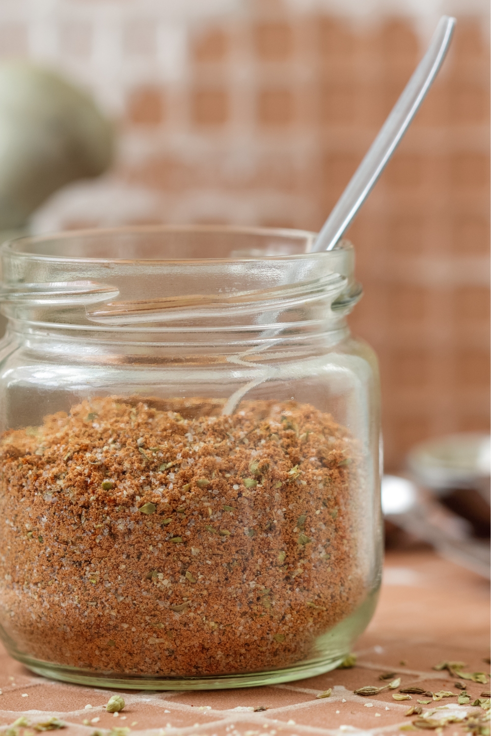 Fajita Seasoning Homemade in a Small Glass Jar