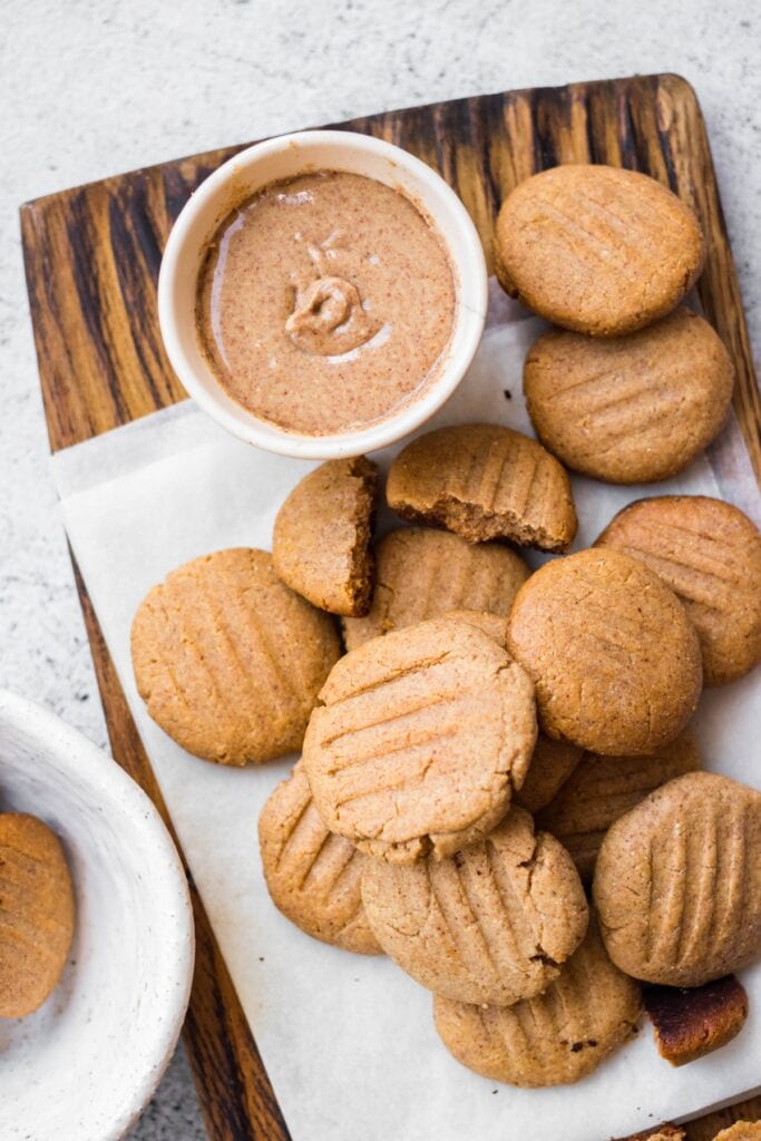 Homemade Peanut Butter Cookies with Spread