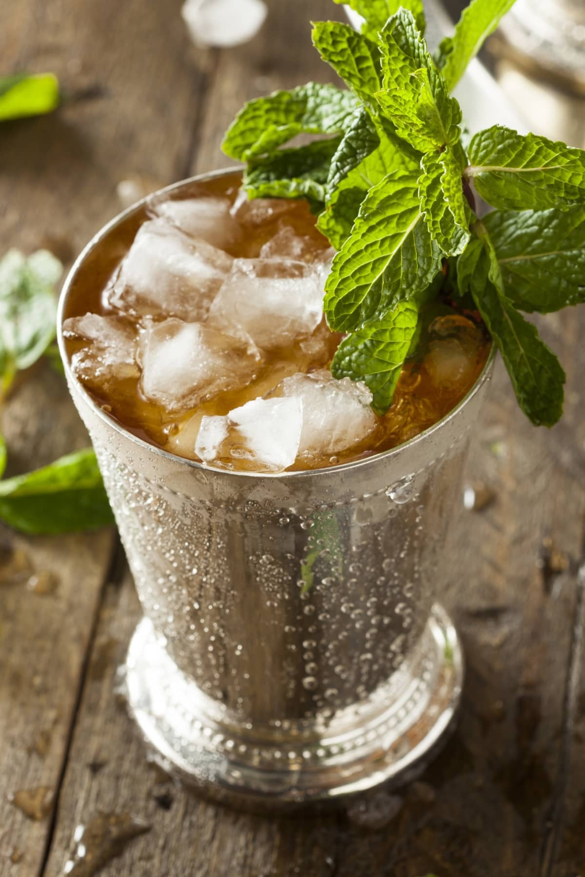 Homemade Iced Cold Mint Julep