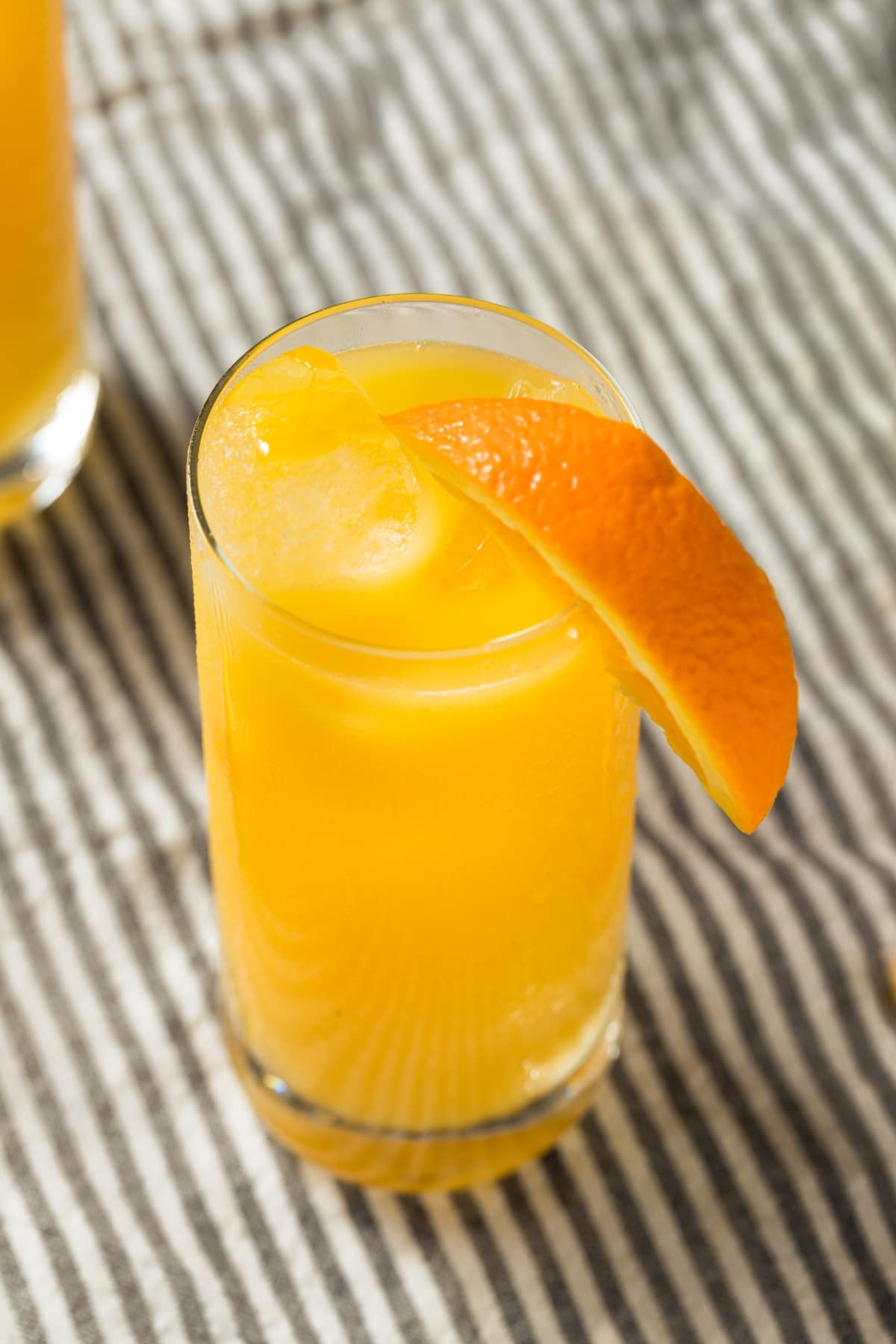 Refreshing Glass of Screwdriver Cocktail with Orange