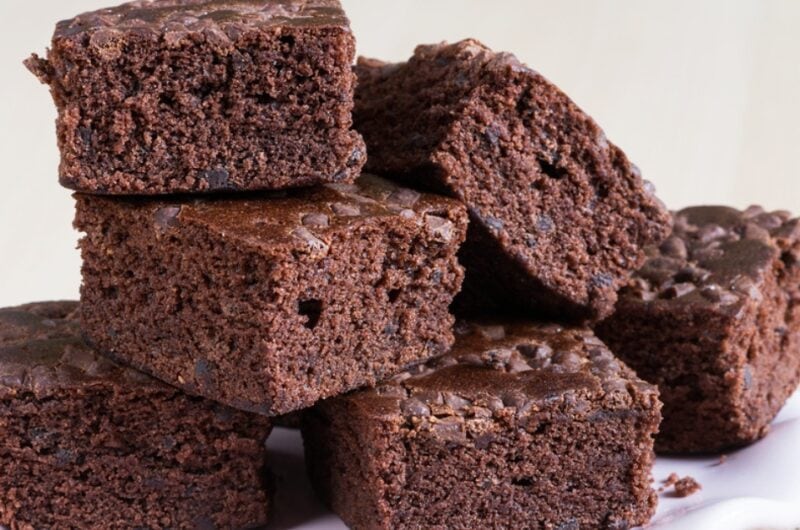 Cake Mix Brownies (4 Ingredients)