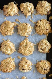 Sweet Pecan Cookies on a Parchment Paper