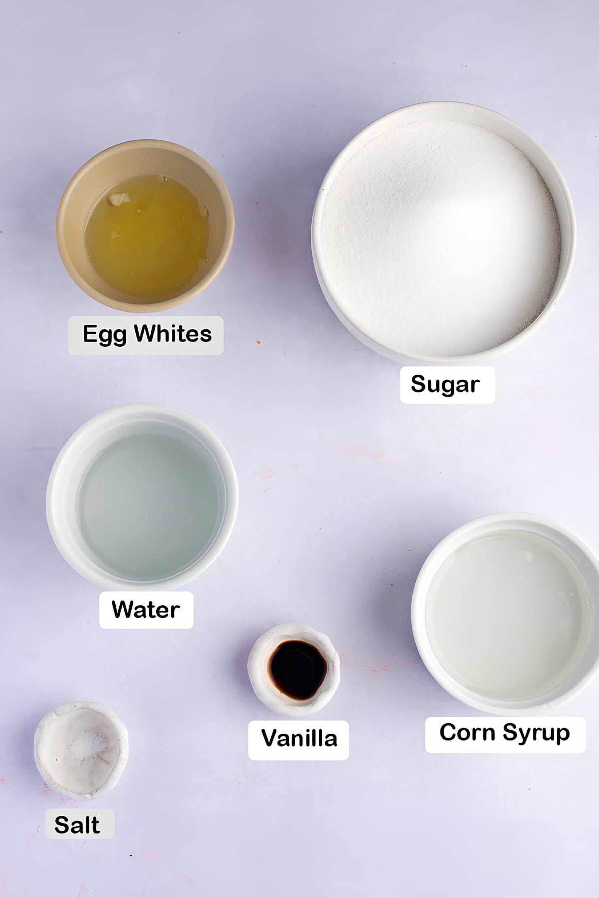 Divinity Candy Ingredients - Egg Whites, Sugar, Water, Vanilla, Salt and Corn Syrup