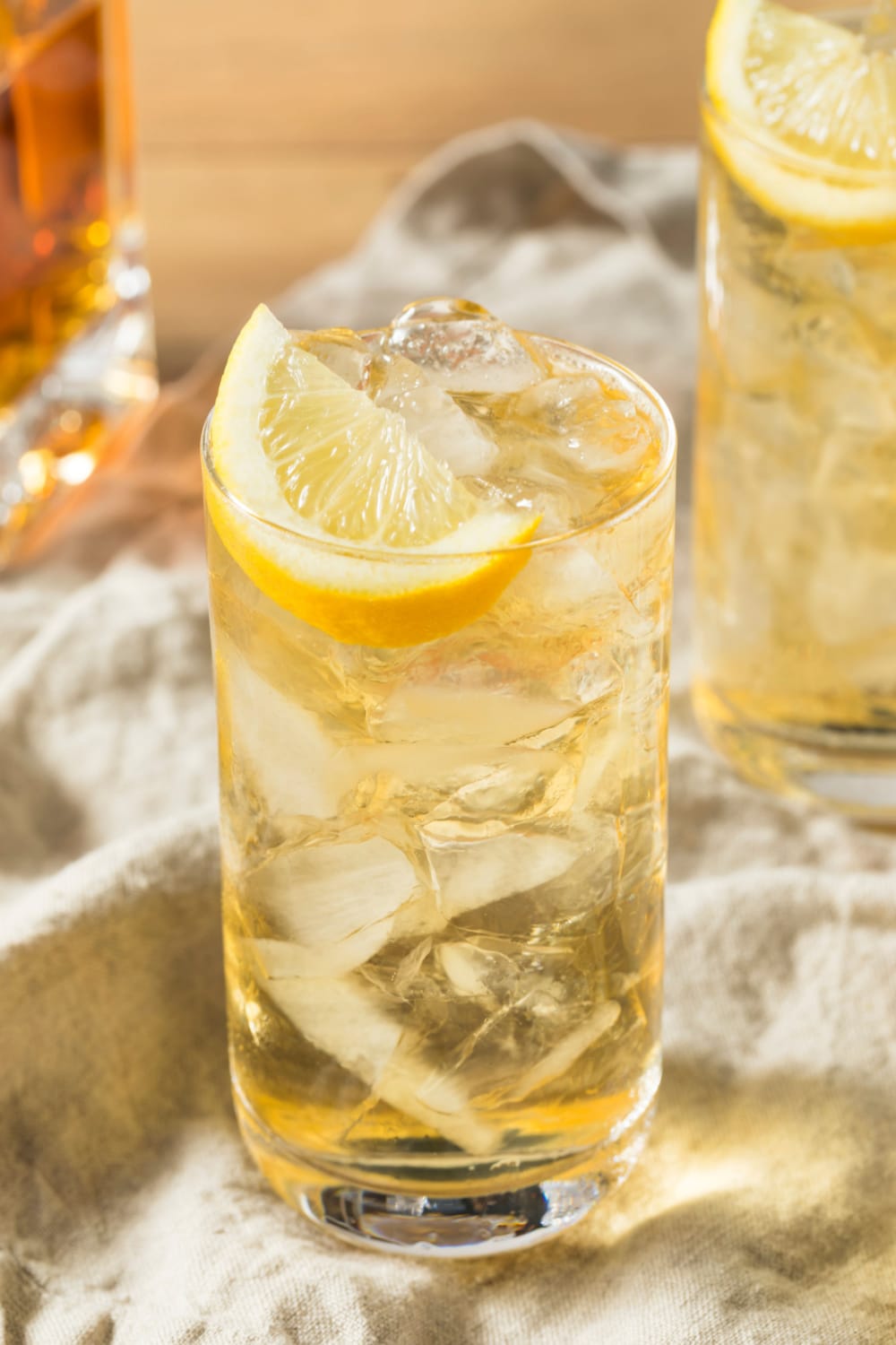 Icy Lynchburg Lemonade served on highball glasses filled with ice. 