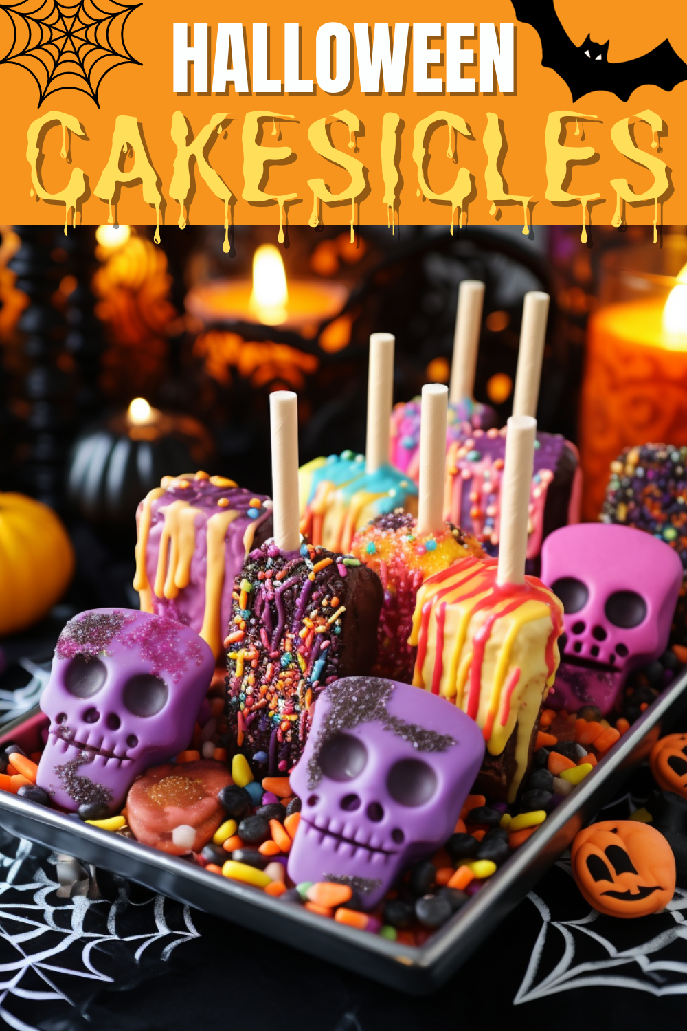 Spooky Trick or Treat Cakesicles are Perfect for Halloween 