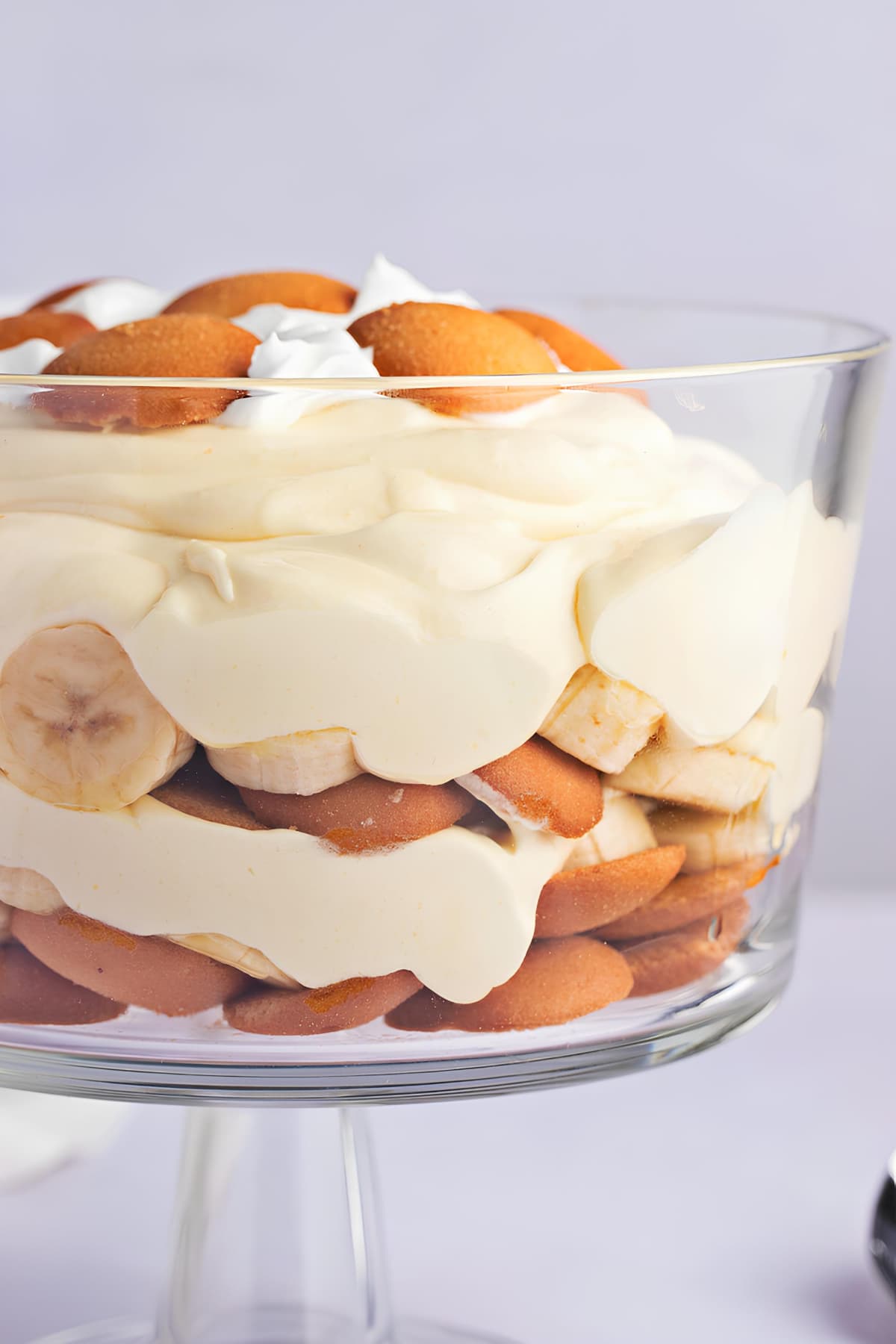 Homemade Banana Pudding in a Glass