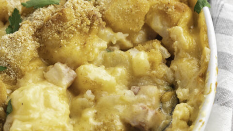 Homemade Hearty and Creamy Ham and Potato Casserole