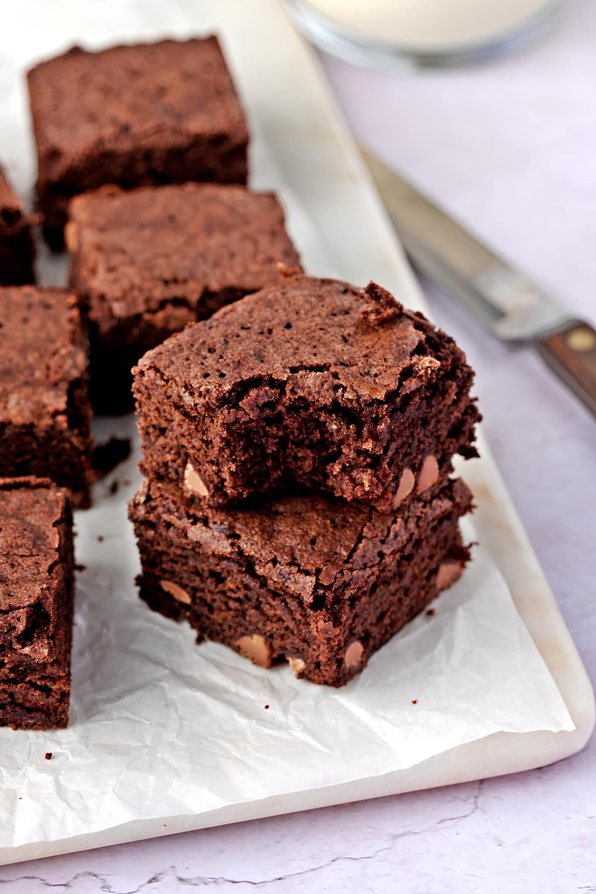 Homemade Soft and Chewy Fudge Brownies