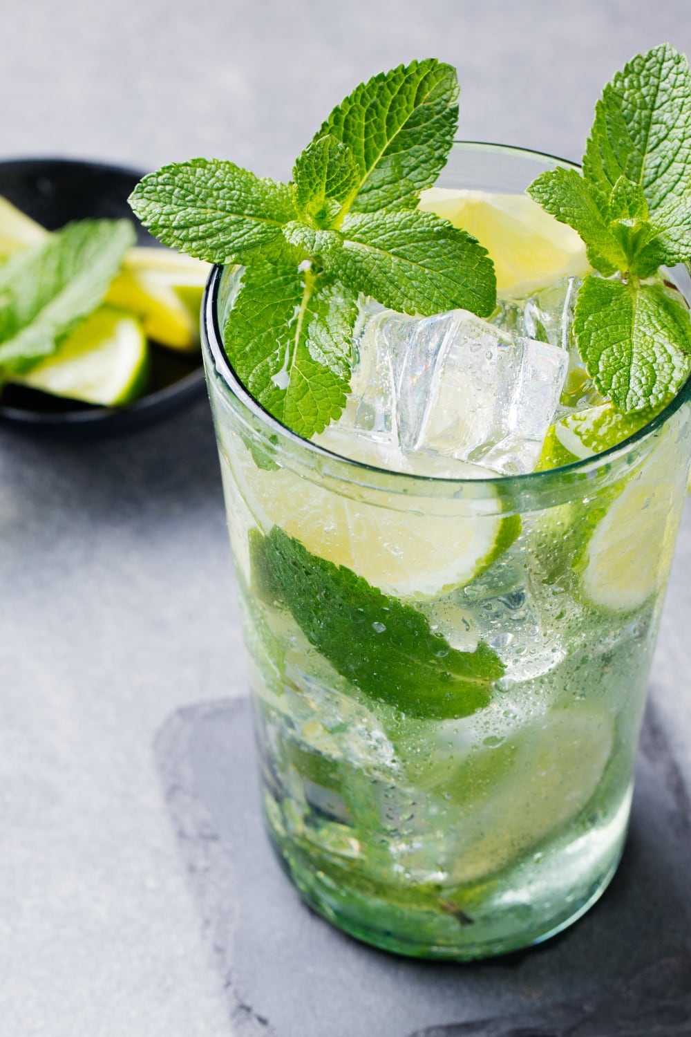 Refreshing Mojito Cocktail with Ice and Mint