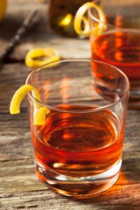 Sazerac Cocktail with Bitters and Rye