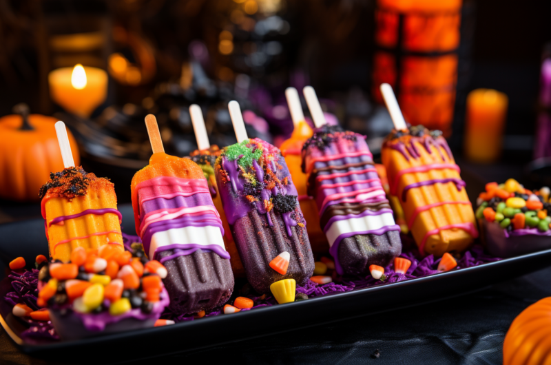 Halloween Cakesicles (Spooky Cake Popsicles)