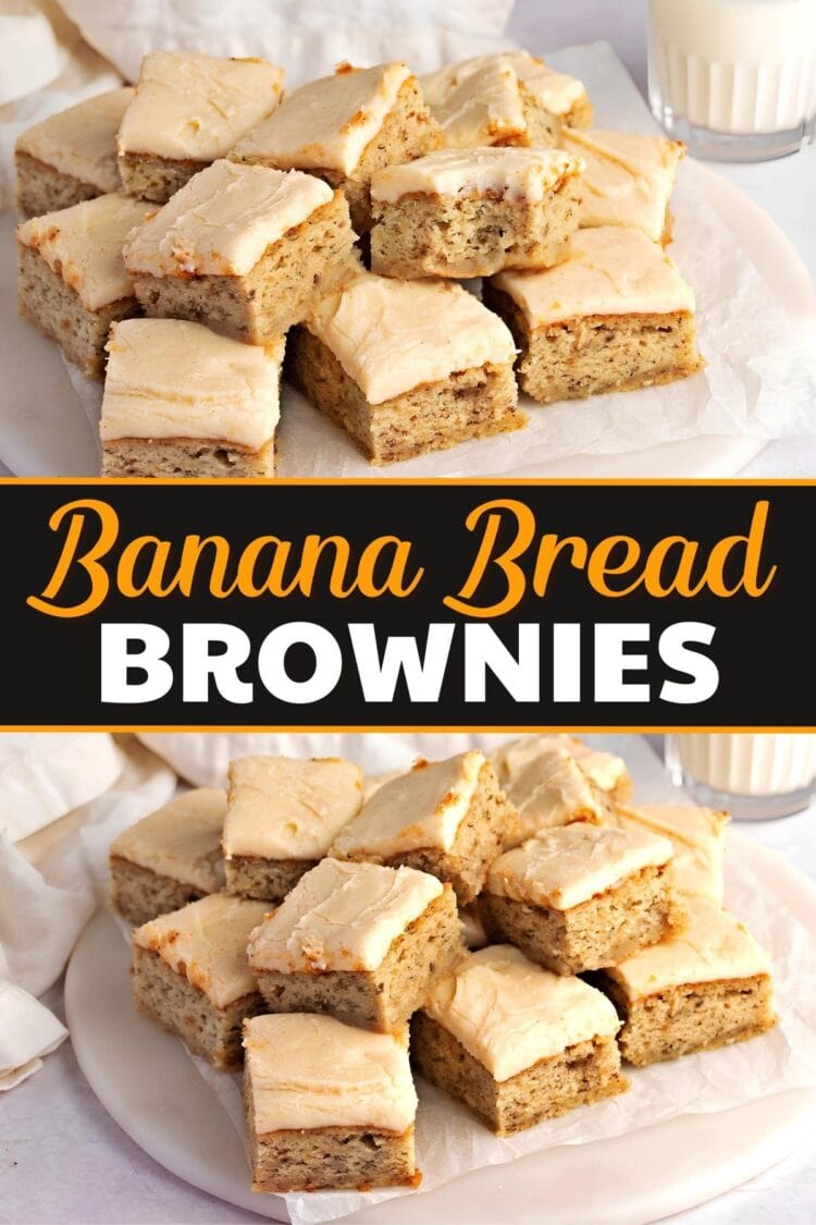 Banana Bread Brownies - Insanely Good