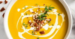 Butternut Squash Soup with Cream