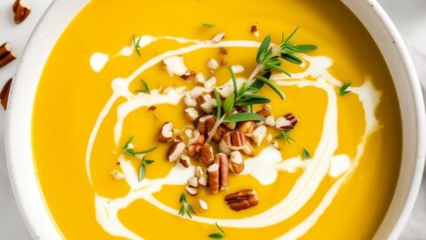 Butternut Squash Soup with Cream